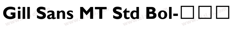 Gill Sans MT Std Bol字体转换